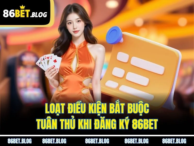 Loạt điều kiện bắt buộc tuân thủ khi đăng ký 86BET