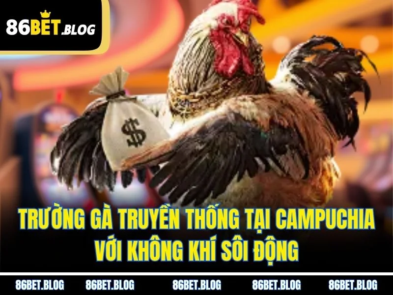 Trường gà truyền thống tại Campuchia với không khí sôi động